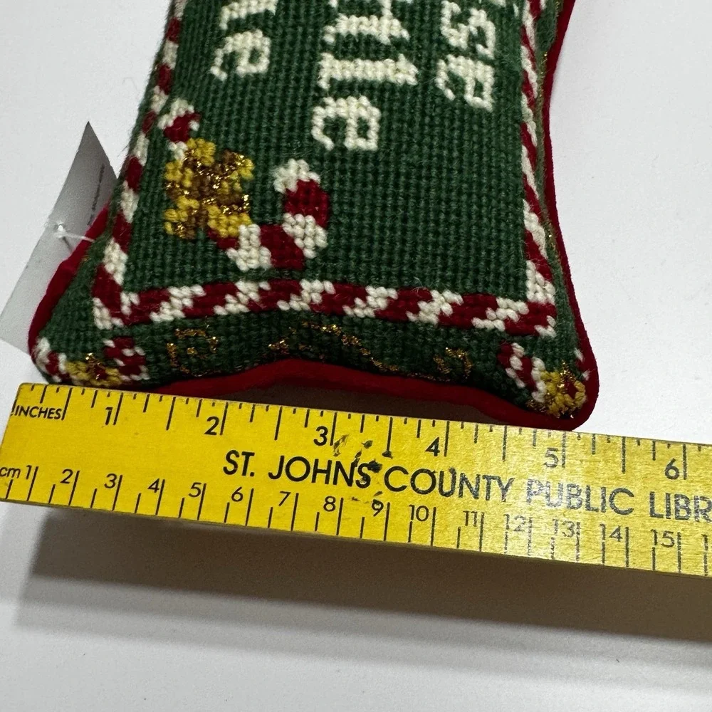 Lot Set 3 Pillows Raise a Little Cane Sleigh Bells Ring Christmas Accent Small